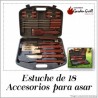 Estuche 18 utensilios asador